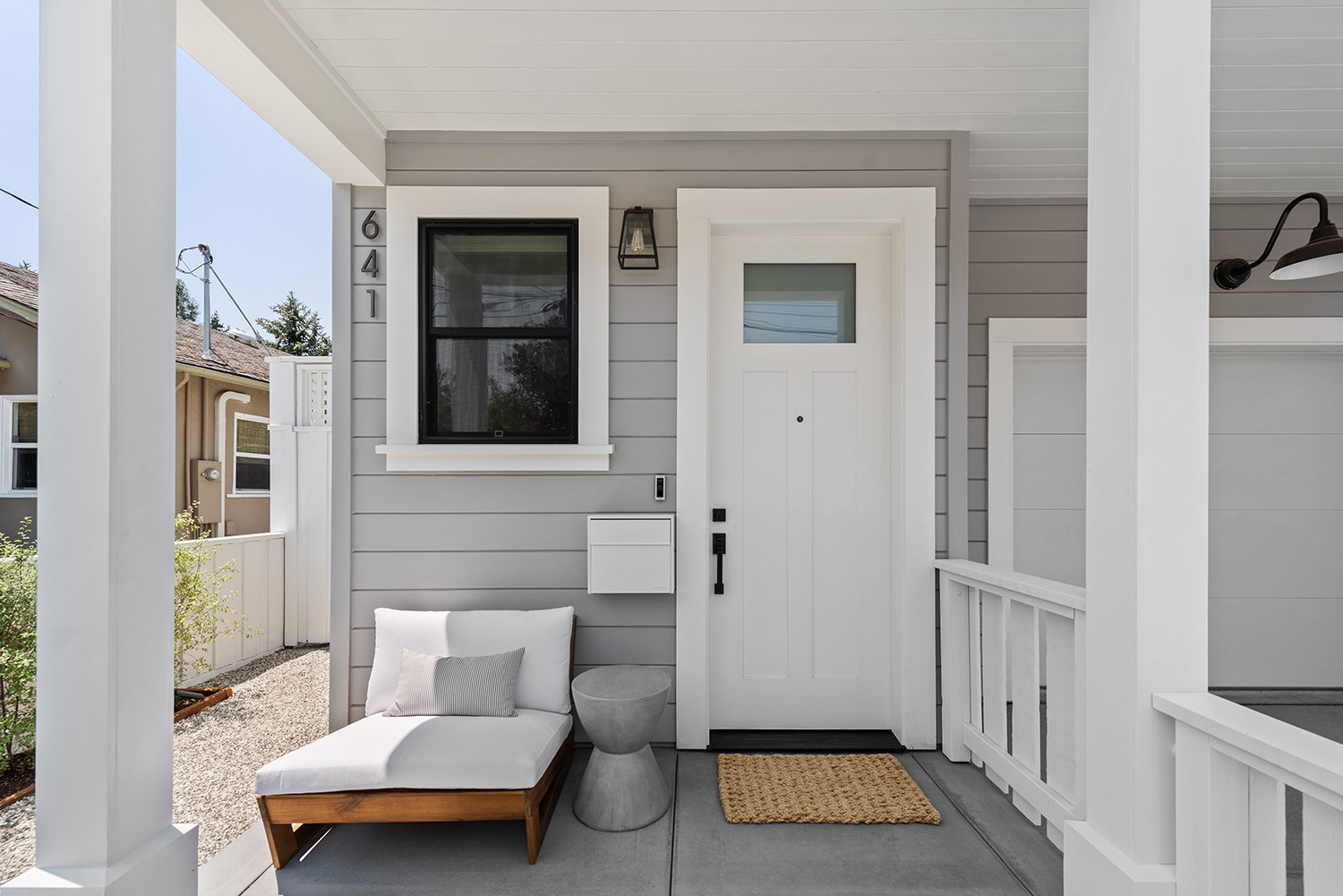 Lincoln Street ADU covered front porch
