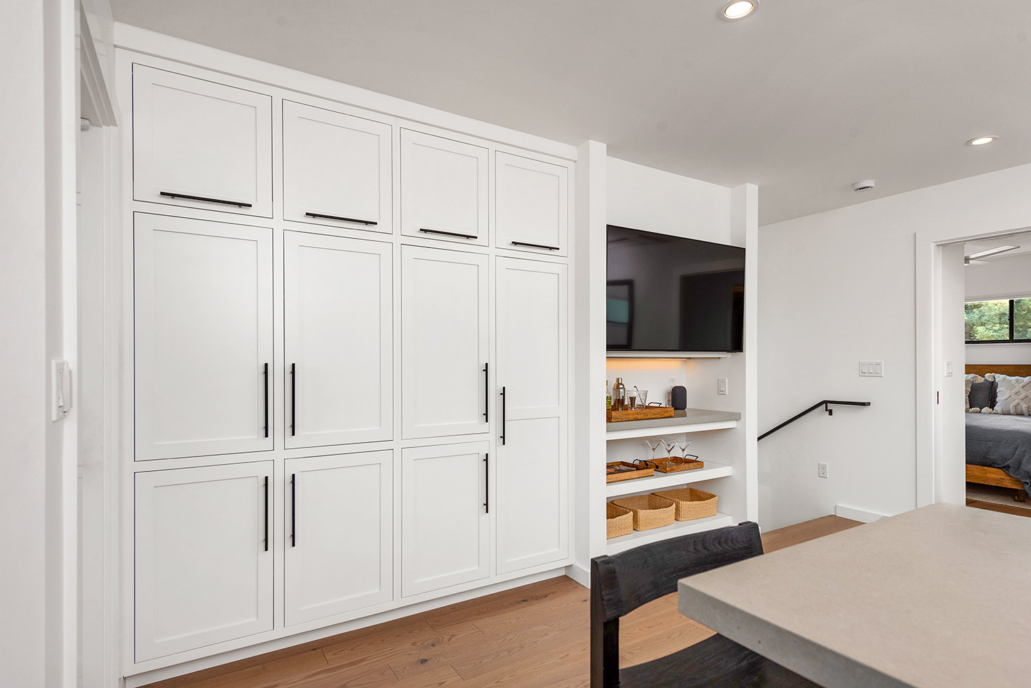 Lincoln Street ADU pantry and storage wall